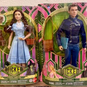 ✨ Wicked Movie Dolls – Dorothy & Fiyero✨ Set Lot Bundle Exclusive